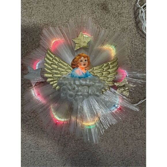 Vintage Kurt S. Adler “The Early Years” 10 Light Tree Top Paper Angel Collectibl - Picture 1 of 8